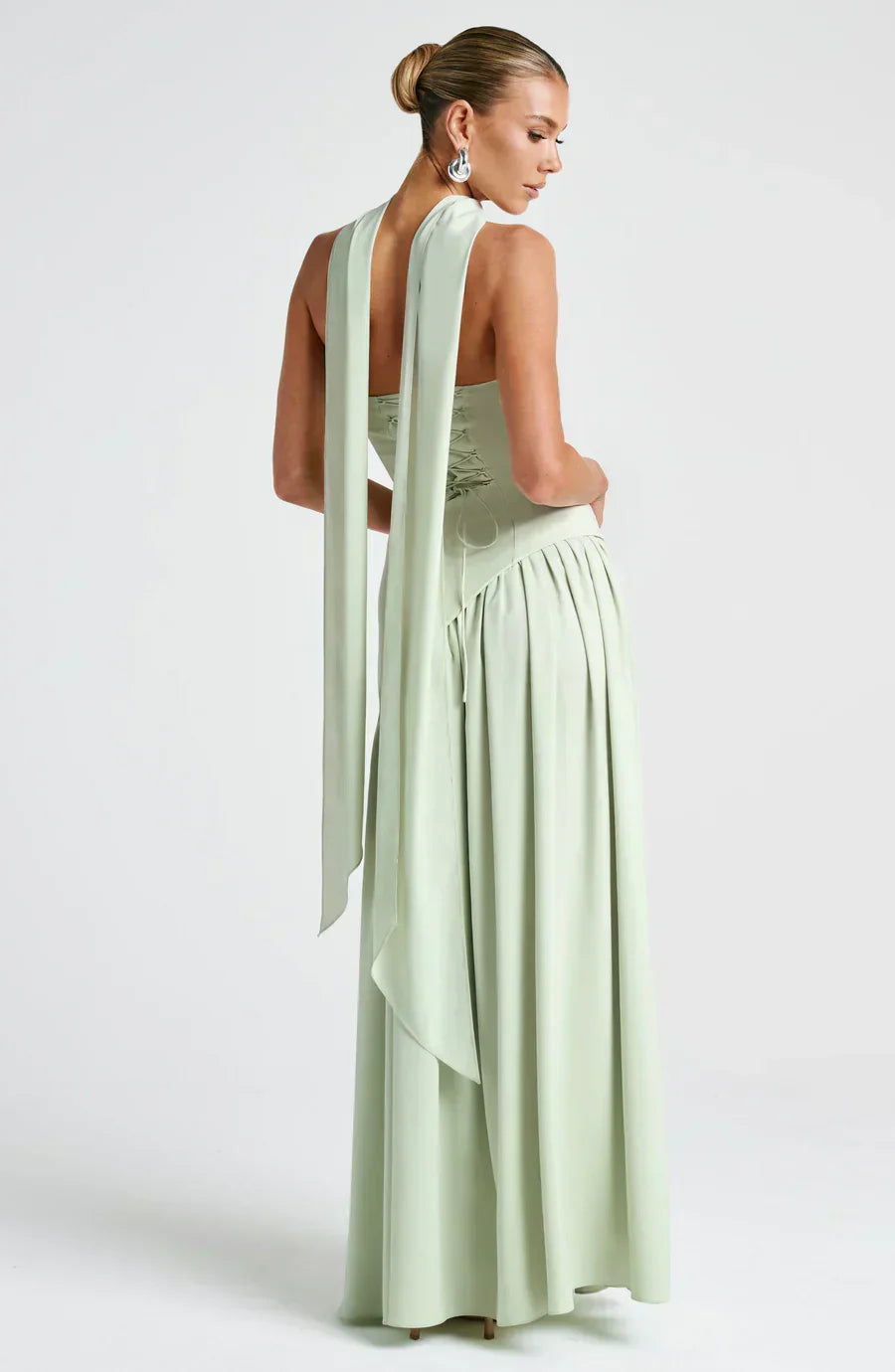 Emerson | Women’s Classic Asymmetric Maxi Dress With Flowing Skirt