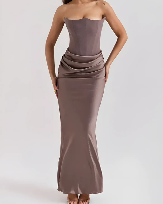 Isabelle | Women’s Classic Draped Maxi Dress