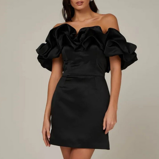 Sophia | Women’s Ruffle Off-Shoulder Mini Dress