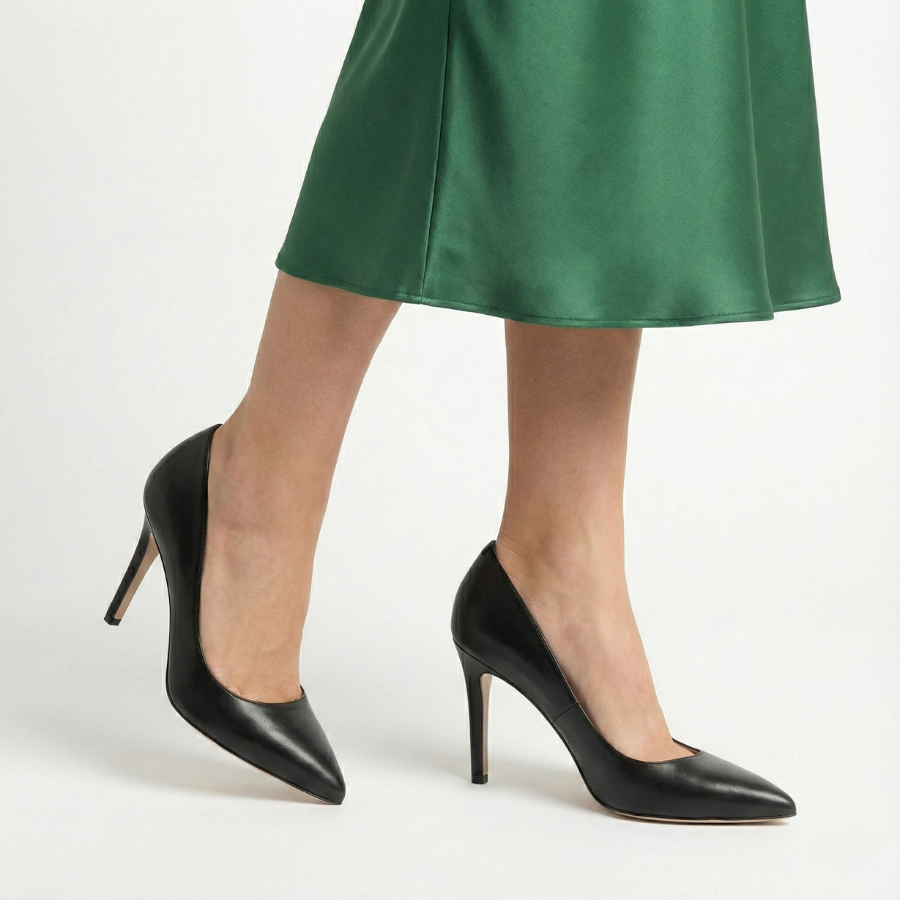 Classic Pointed-Toe High Heel for Women | Elena Black