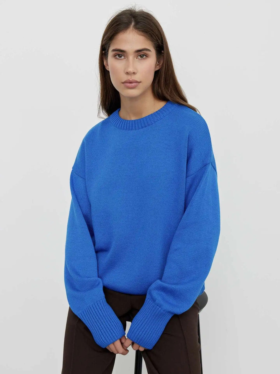 Jessica | Women’s classic cashmere round neck sweater