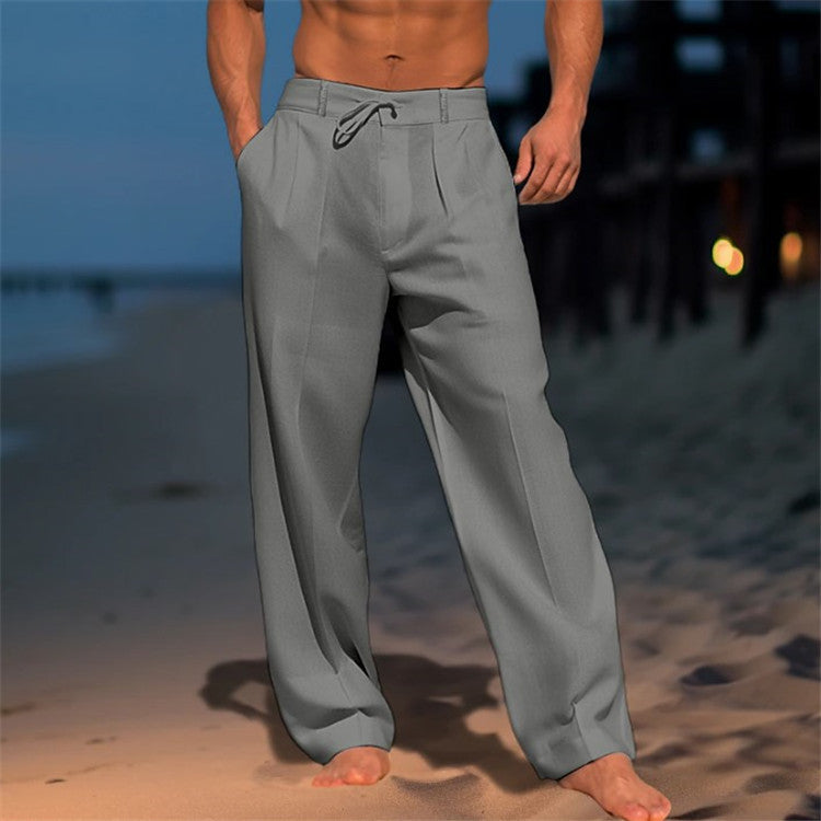 Declan | Men’s spring drawstring comfortable fit pants