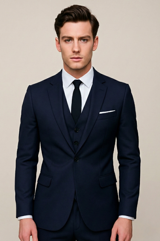 Lucas | Men’s Formal Spring Three Piece Suit With Tailored Trousers