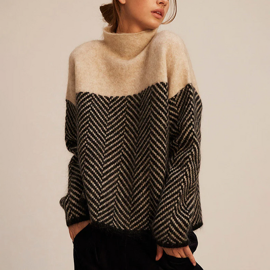 Quinn | Women’s oversized spring sweater with high neck