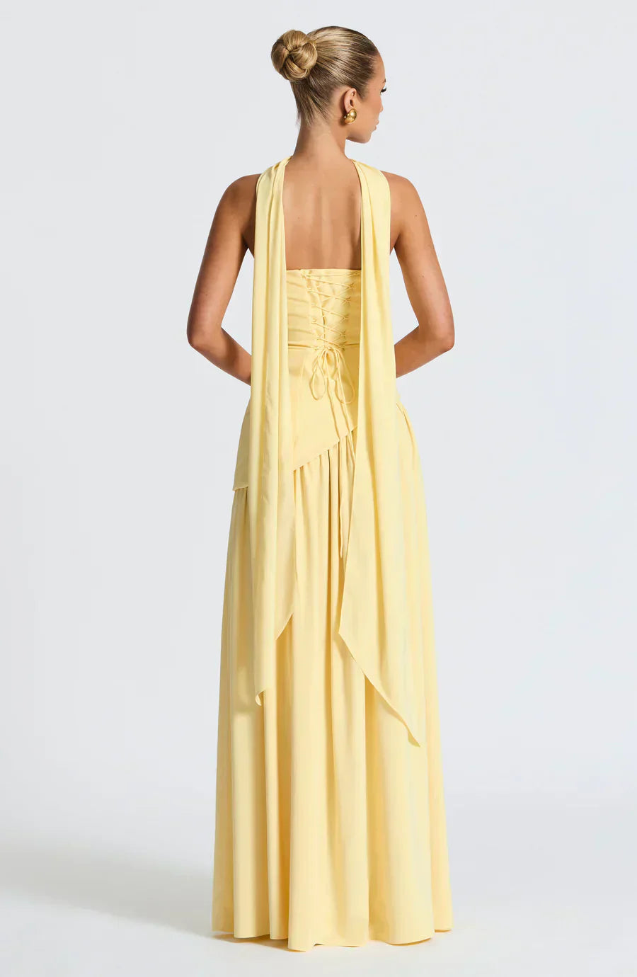 Emerson | Women’s Classic Asymmetric Maxi Dress With Flowing Skirt